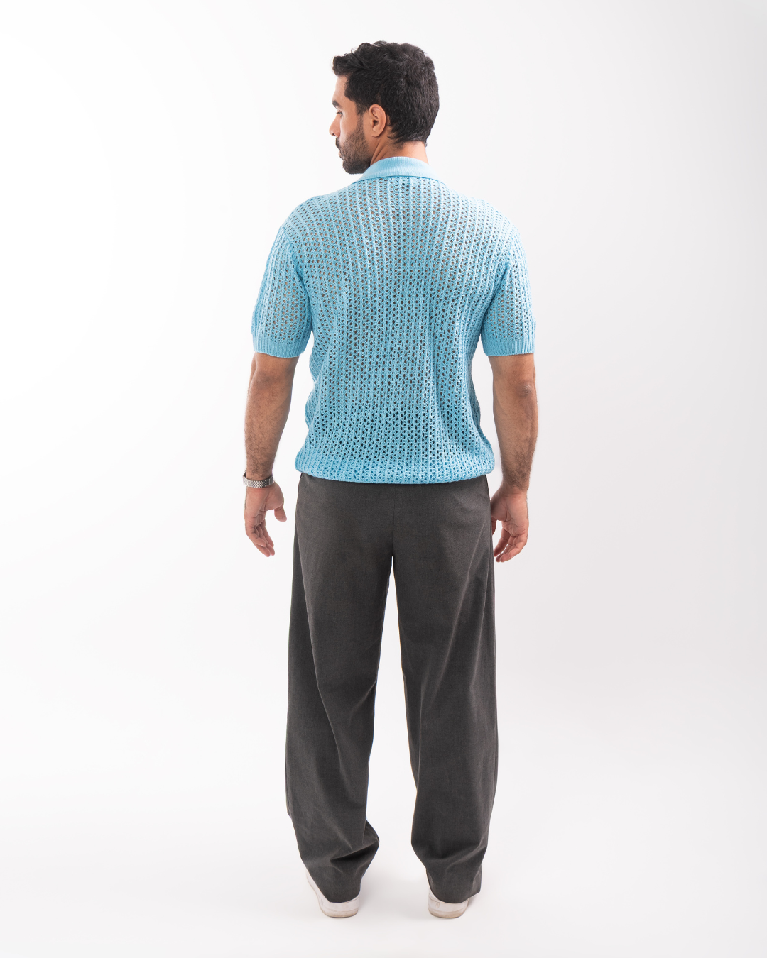 Baby blue Knit Shirt