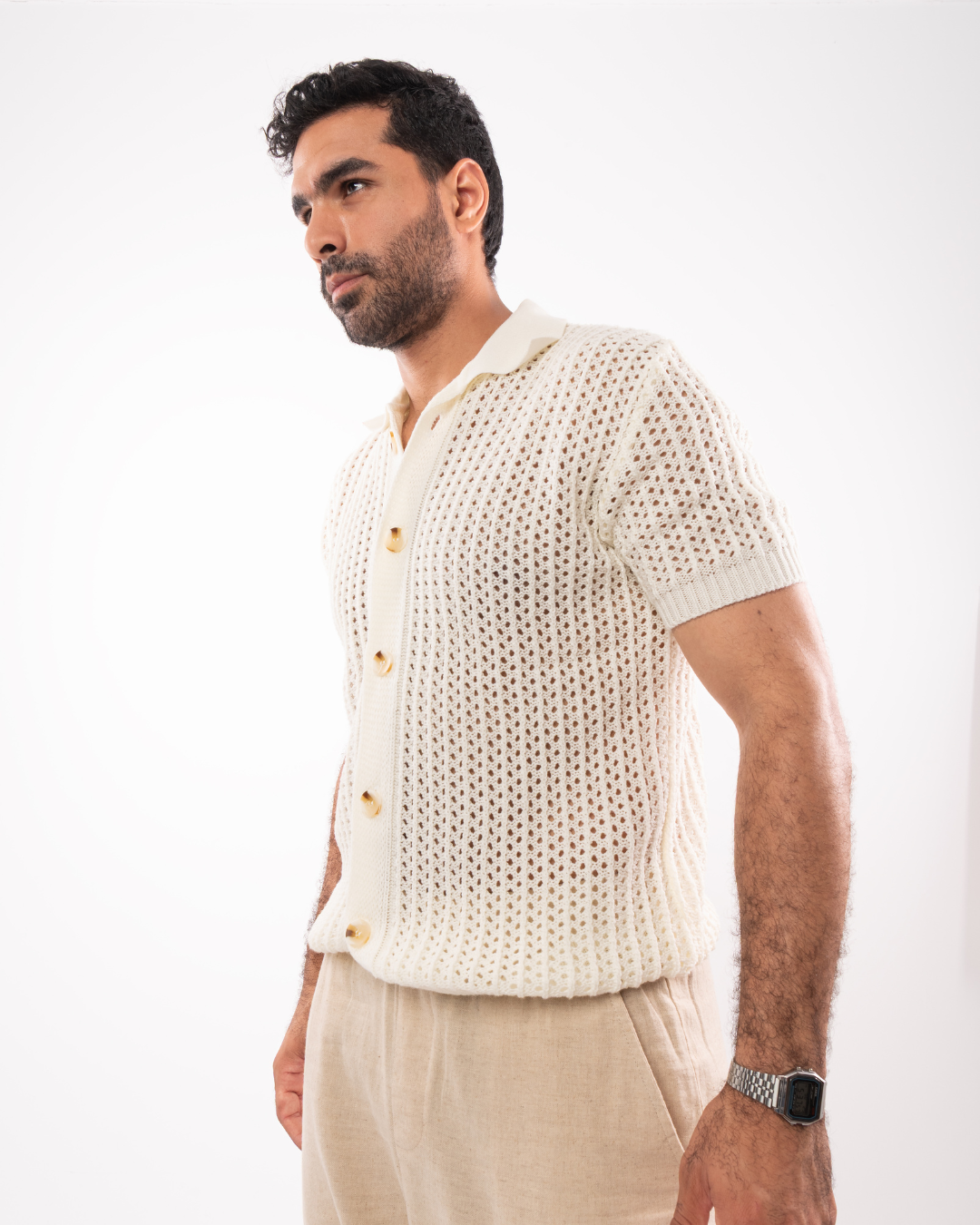 White Knit Shirt