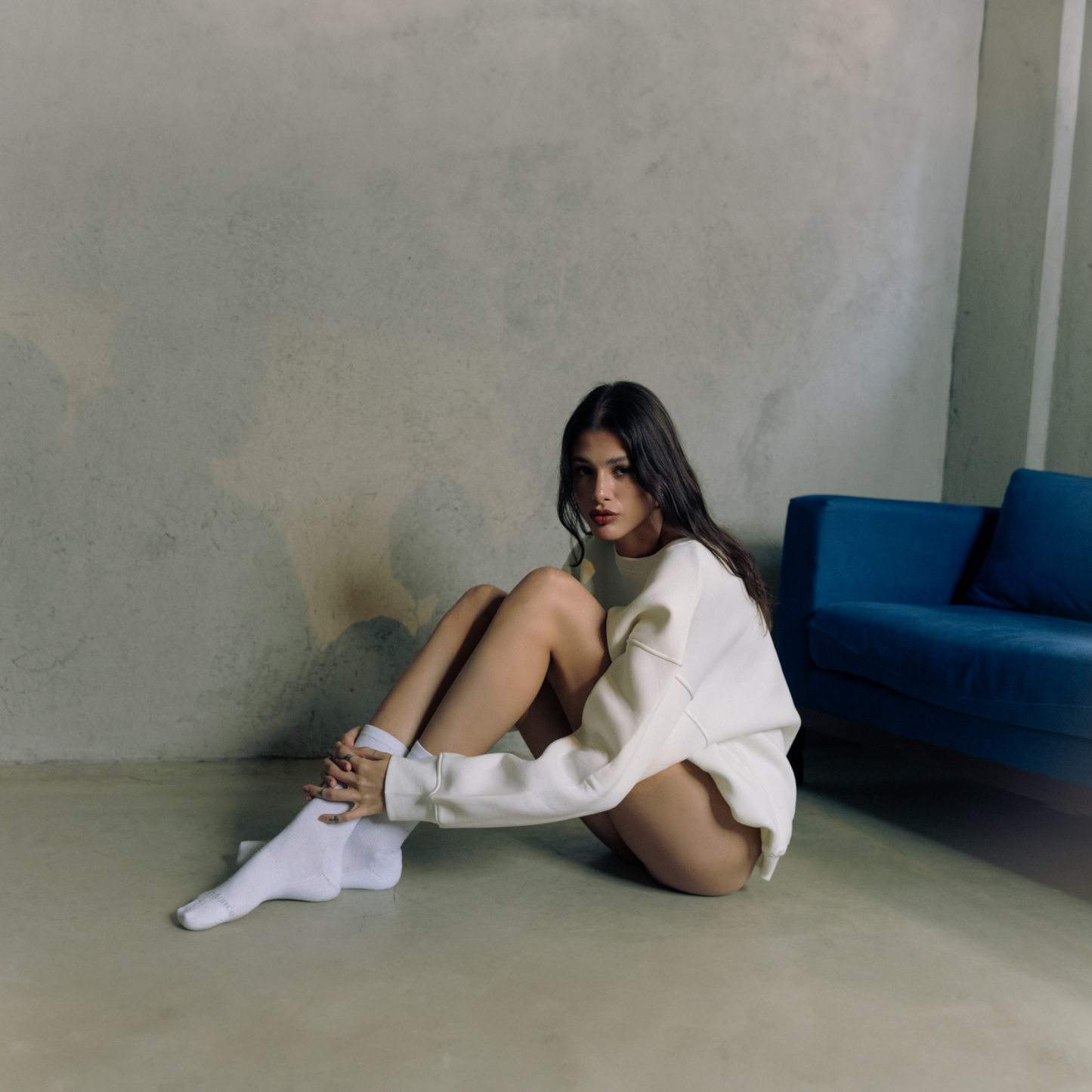 Unisex White Hoodie and Pants Set
