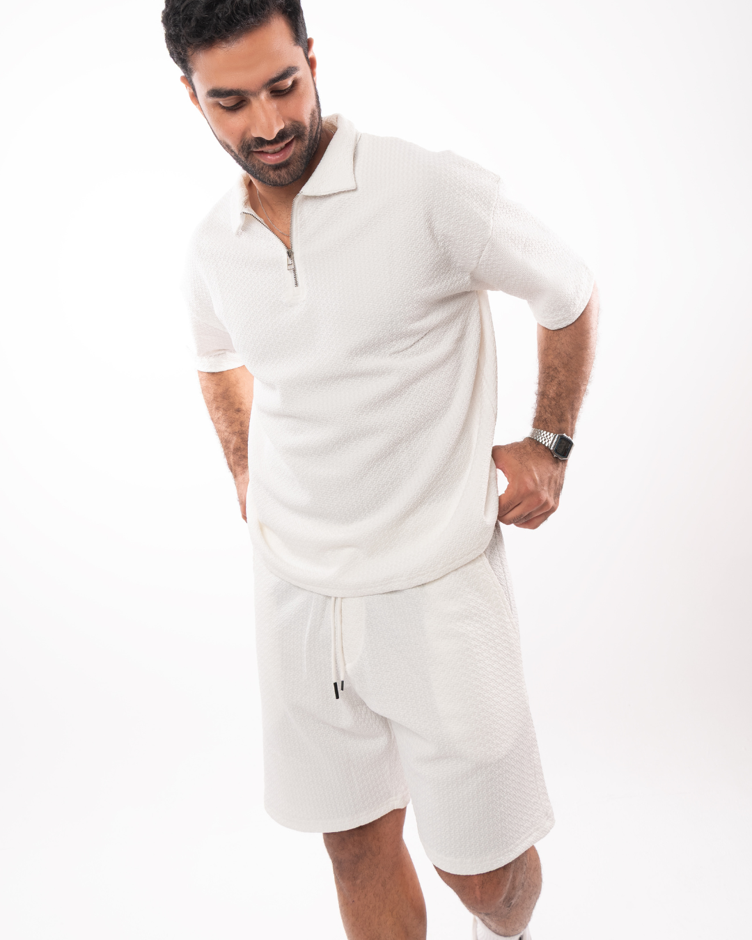 White Short Set