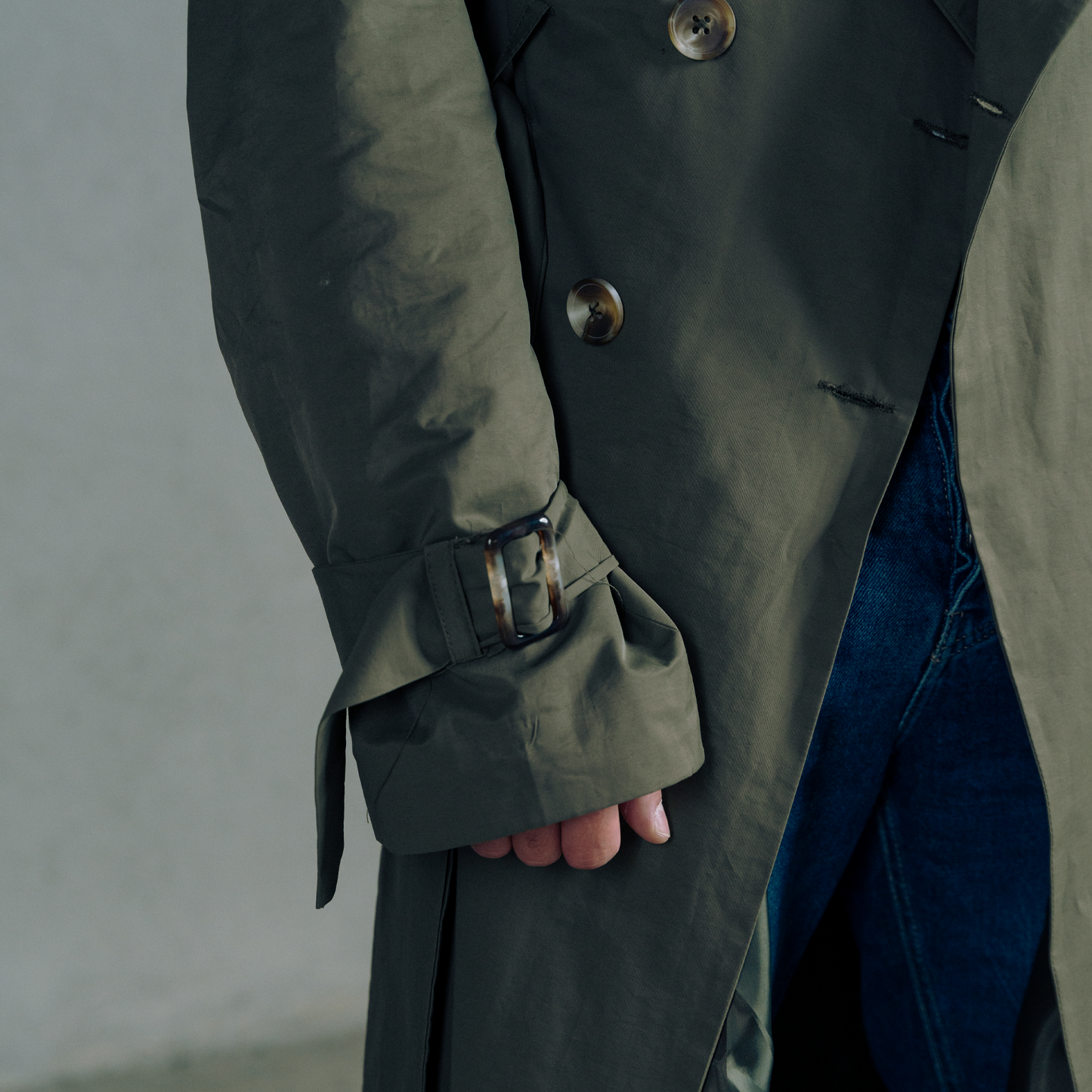 Light oily Trench coat
