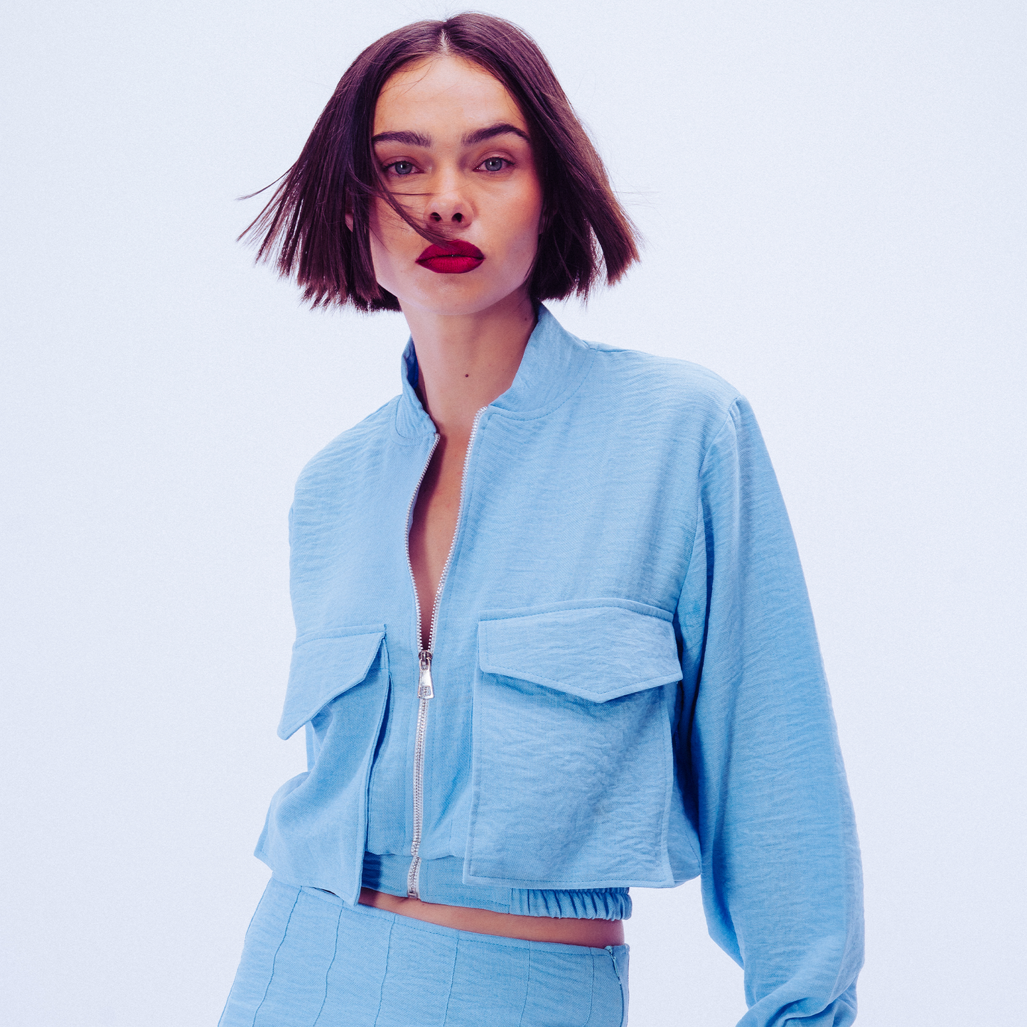 Signature Baby blue Jacket