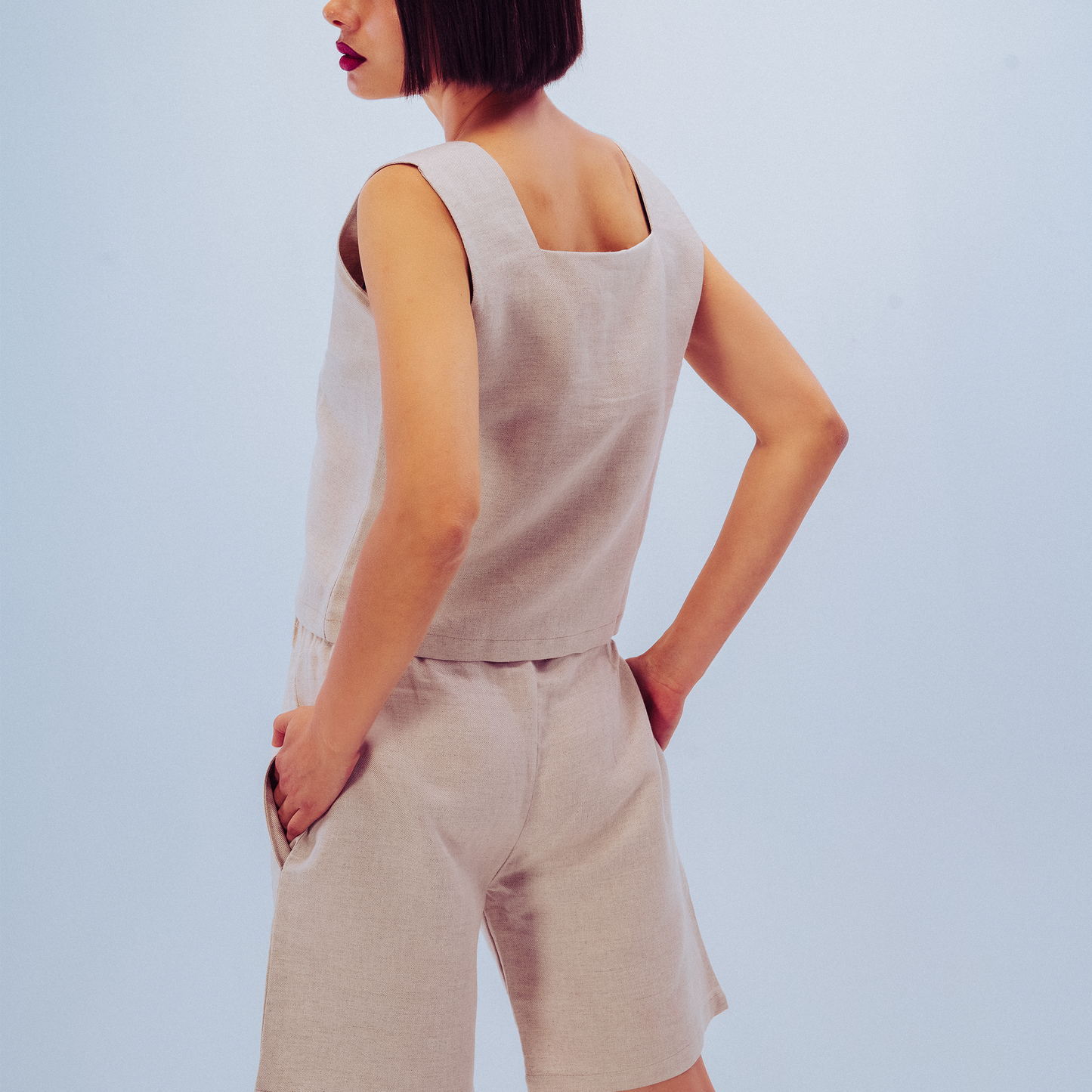 Signature Linen Shorts Set