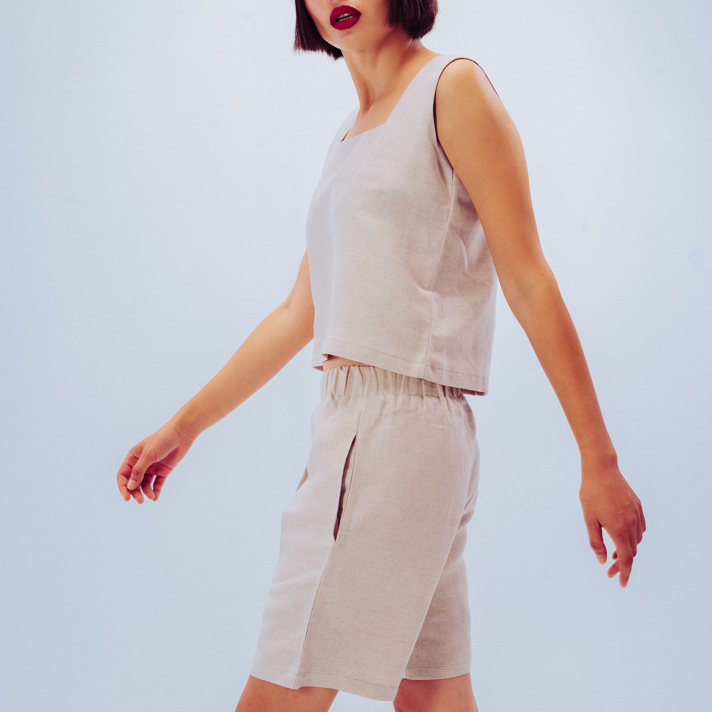 Signature Linen Shorts Set