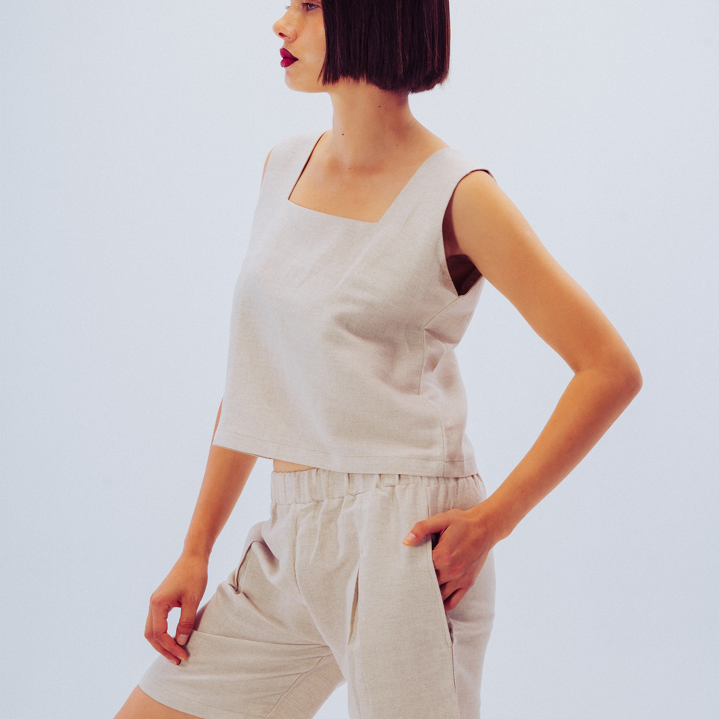 Signature Linen Shorts Set