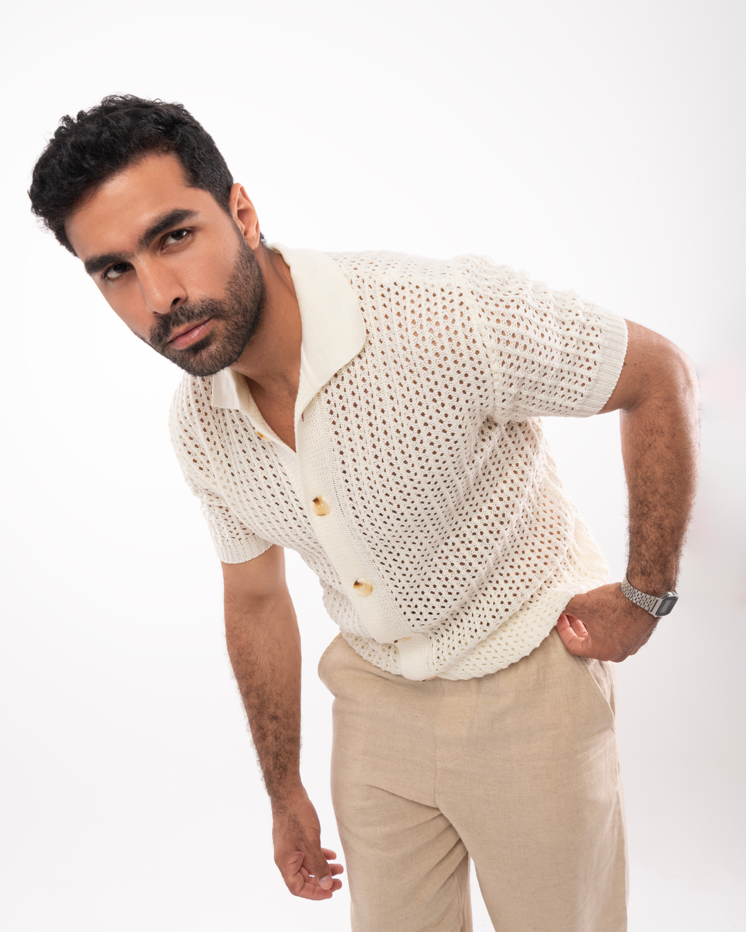 White Knit Shirt