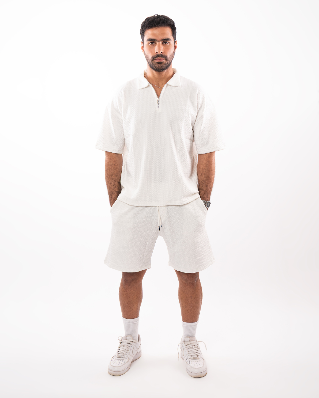 White Short Set