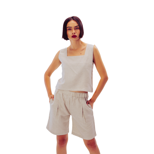 Signature Linen Shorts Set