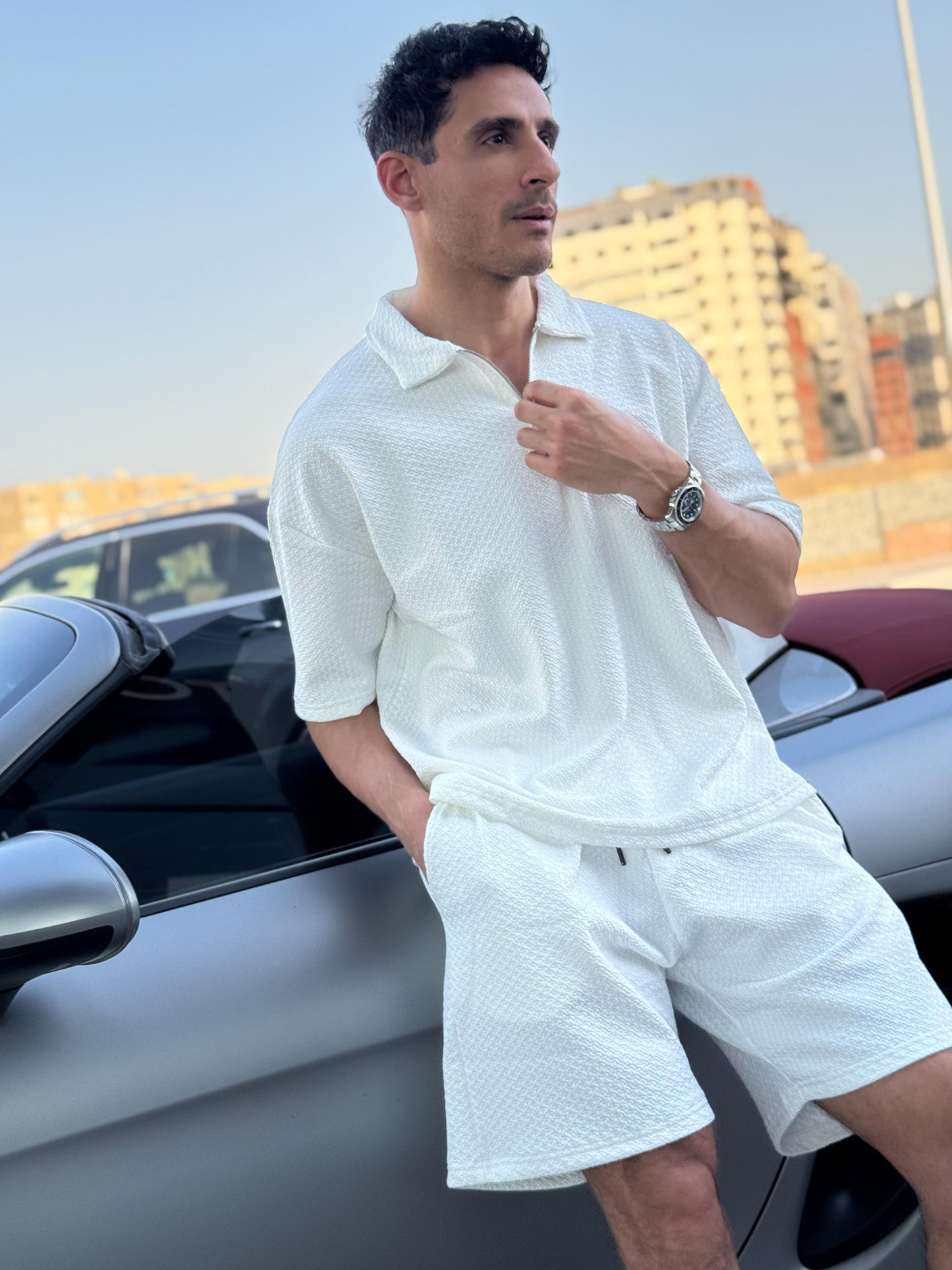 White Short Set