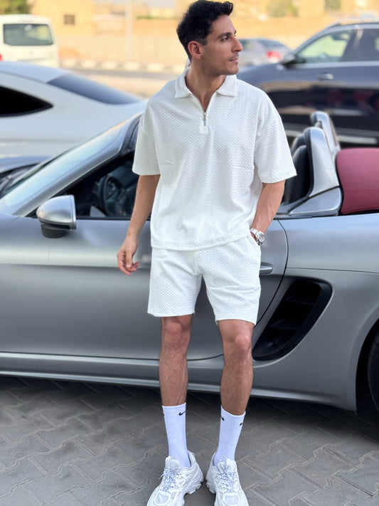 White Short Set